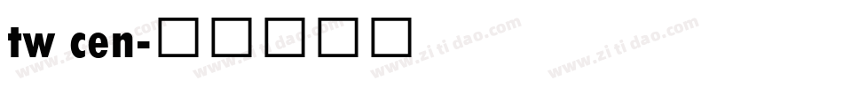 tw cen字体转换
